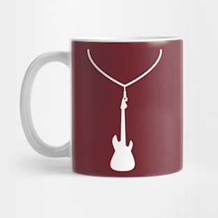 Guitar Necklace (white) Mug